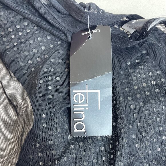 Felina Black Mesh High-Waist Panties Comfortable & Stylish Lingerie Sz S- NEW - Picture 5 of 7